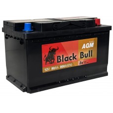 Аккумулятор BLACK BULL AGM / 80Ah / 800А